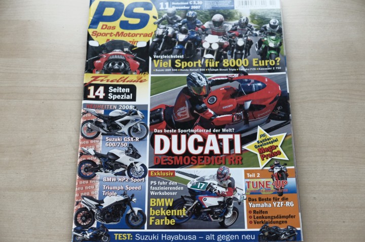Deckblatt PS Sport Motorrad (11/2007)